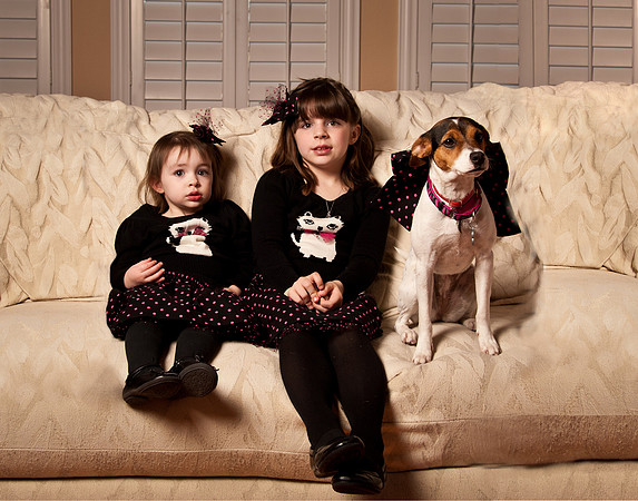 2 girls with dog-3